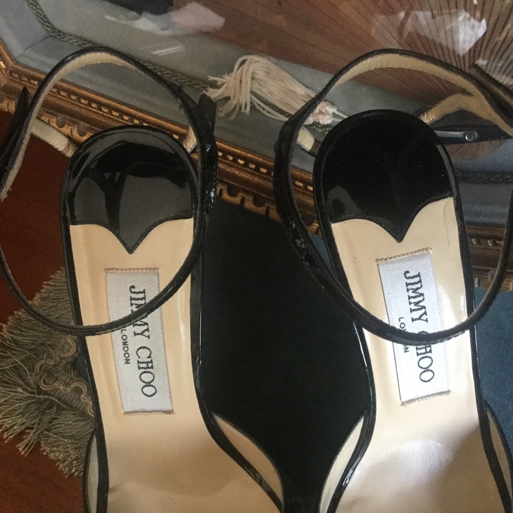 SOLD OUT Jimmy Choo Patent Anke Sandals SOLD OUT - Picture 4 of 8